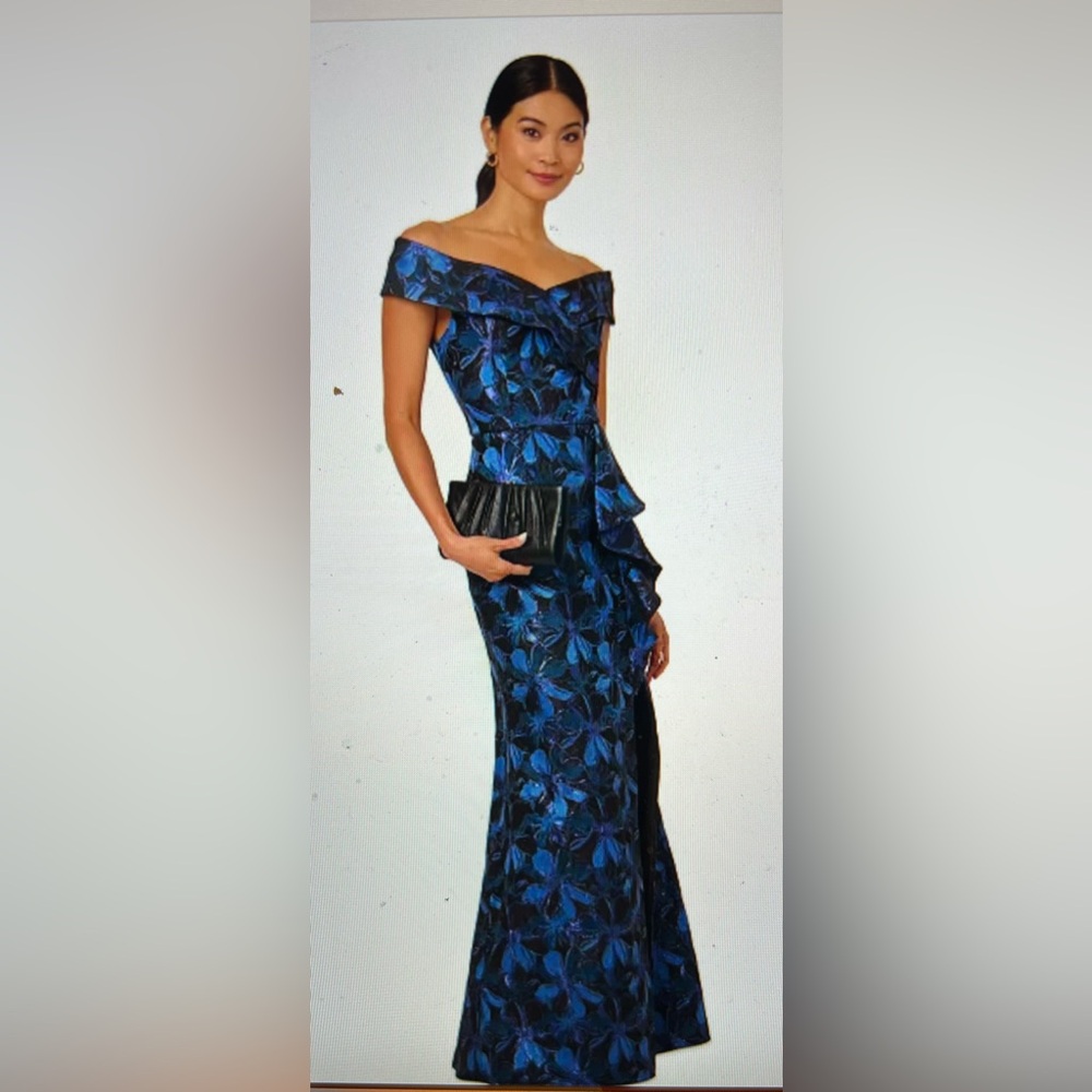 Adrianna Papell off the shoulder gown